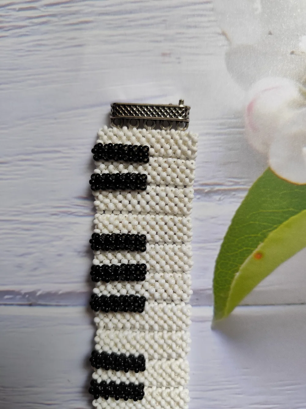 Handmade White and Black Beaded Bracelet - Women Jewelry Bracelets 6